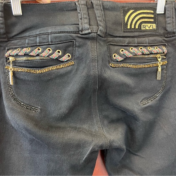 REVEL Vintage RVL Jeans Size 14 Black Skinny Lift Technology Colombian Stretch - Picture 6 of 12